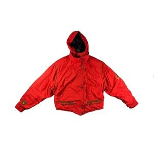 Obermeyer Womens Coat Jacket Red Ladies Size 8 Thermolite Thin Insulation